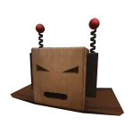 Angry Cardboard Robot