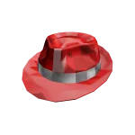 Red Sparkle Time Fedora