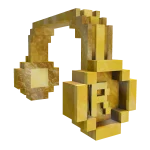 Gold 8-Bit Headphones
